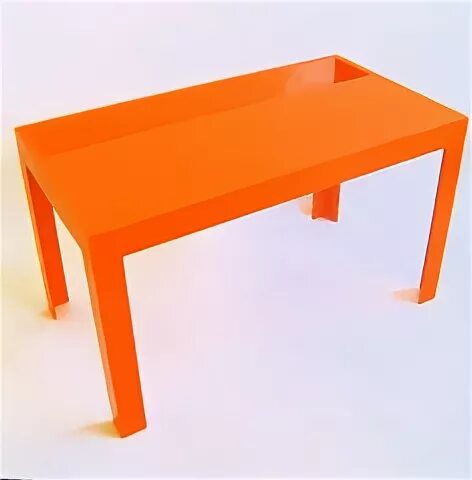 A orange table