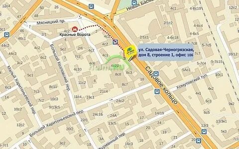 Красна 1 на карте