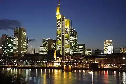Commerzbank Frankfurt. Frankfurt am main Night. Frankfurt am main 4к.