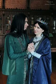 Founders of #Hogwarts #cosplay Rowena and Helena #Ravenclaw by Aquamirral