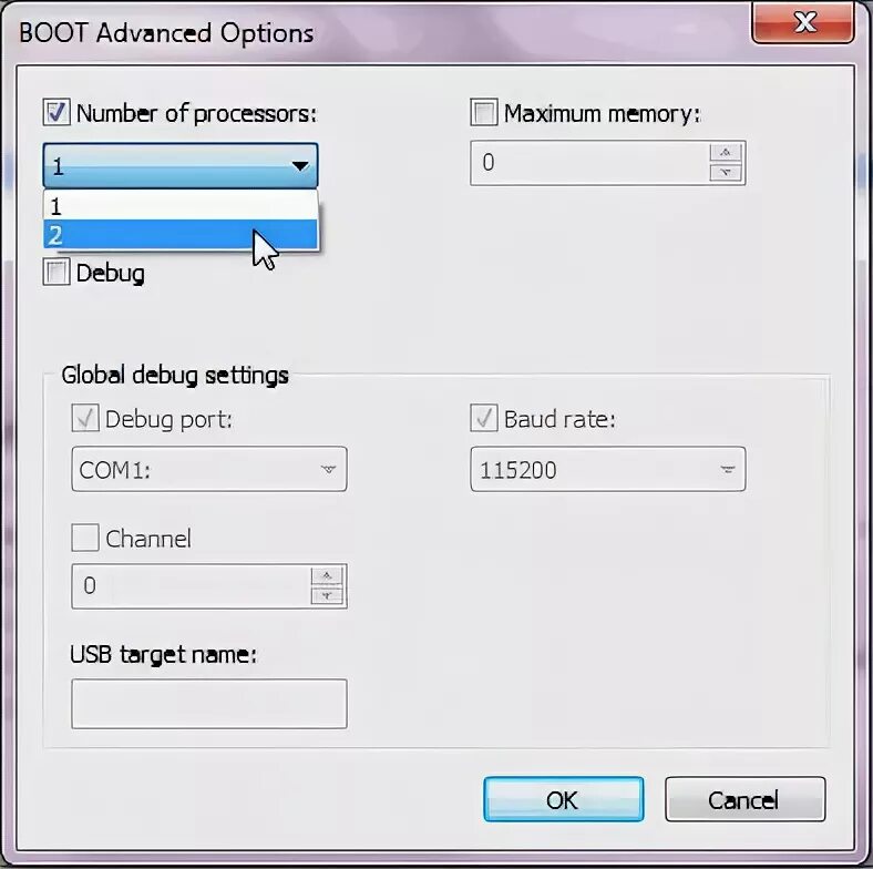 Advanced boot options. Advanced options windows 7. debugging mem. mems by debug.