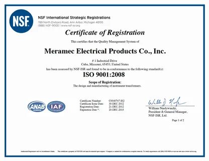 Org certificate