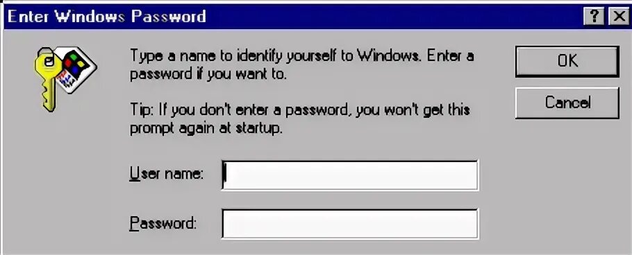 Вход в Windows 95. Win 98 пароль. Enter Windows. Окно enter password.