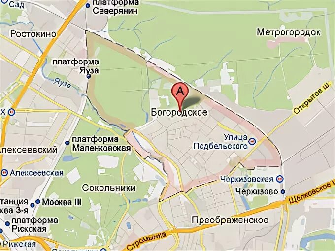Богородская метро москвы