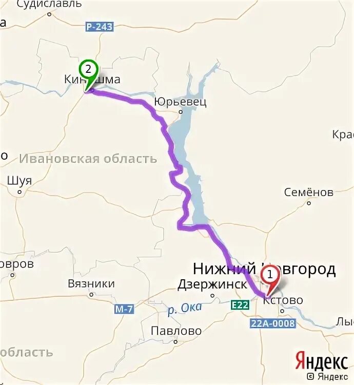 Нижний новгород кинешма
