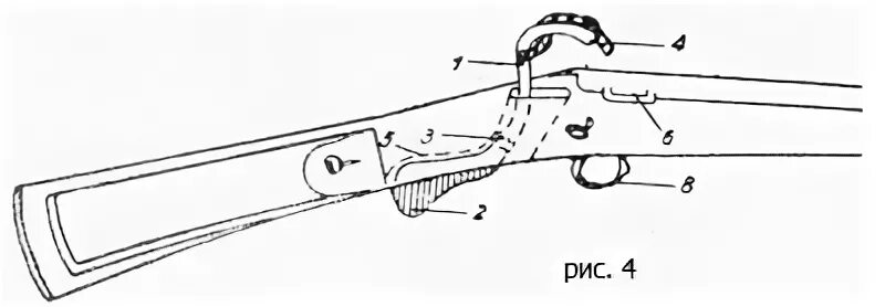 Фитильный мушкет 17 века чертёж. Фитильный замок чертеж. Механизм фитильного мушкета.