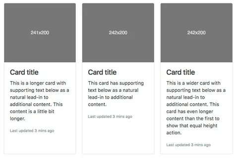 Bootstrap cards
