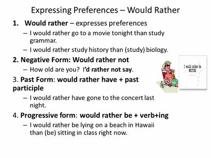 I would rather перевод
