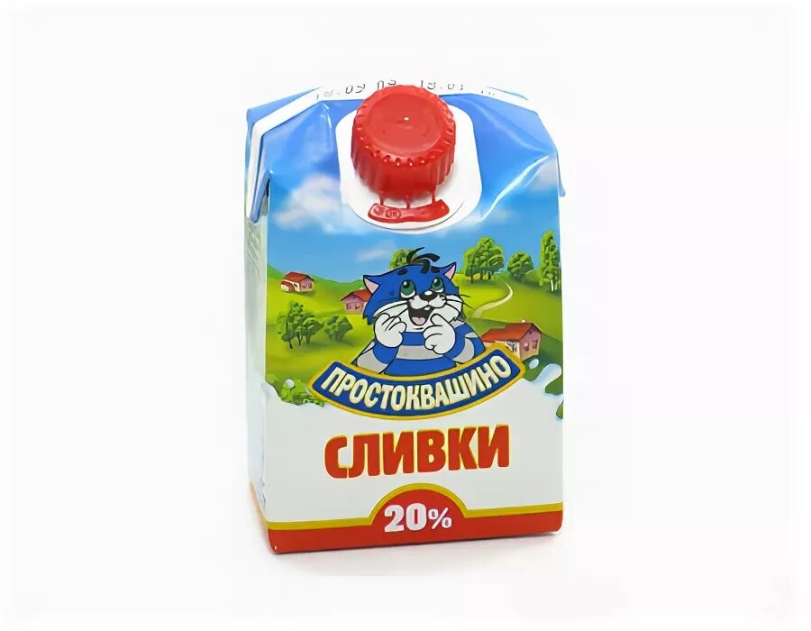Степа сливки. Сливки простоквашино 20 гр. сливки 30%.