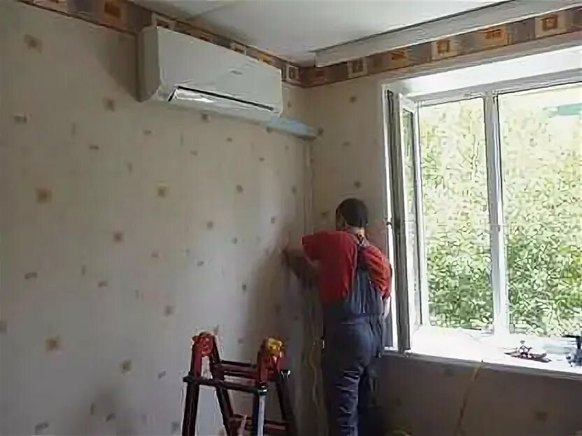Установка сплит система таганрог. Кондиционирование в квартире. монтаж кондиционера после ремонта. установленный после ремонта кондиционер. установка кондиционера после ремонта.