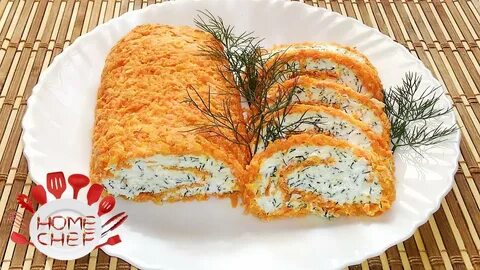 Рулет из моркови с сыром