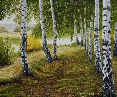 Русский художник березовая роща