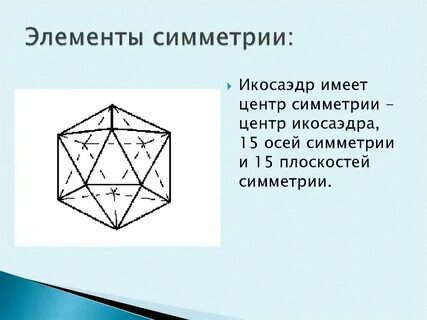 Симметрия в многогранниках
