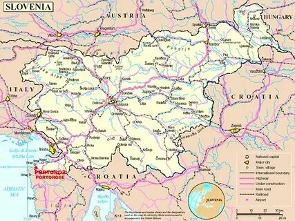 Словения карта на русском
