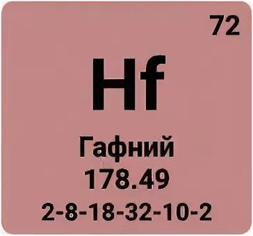Гафний химический элемент