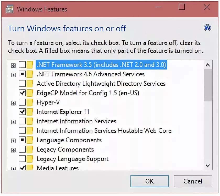 Ошибки установки net framework 3.5. Компонент netfx3. как установить net framework 3.5 на windows 10. успешная установка net framework 3.5 на windows.