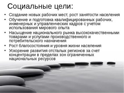 Примеры общественных целей