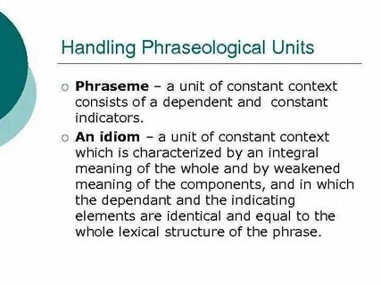 Phrasal units