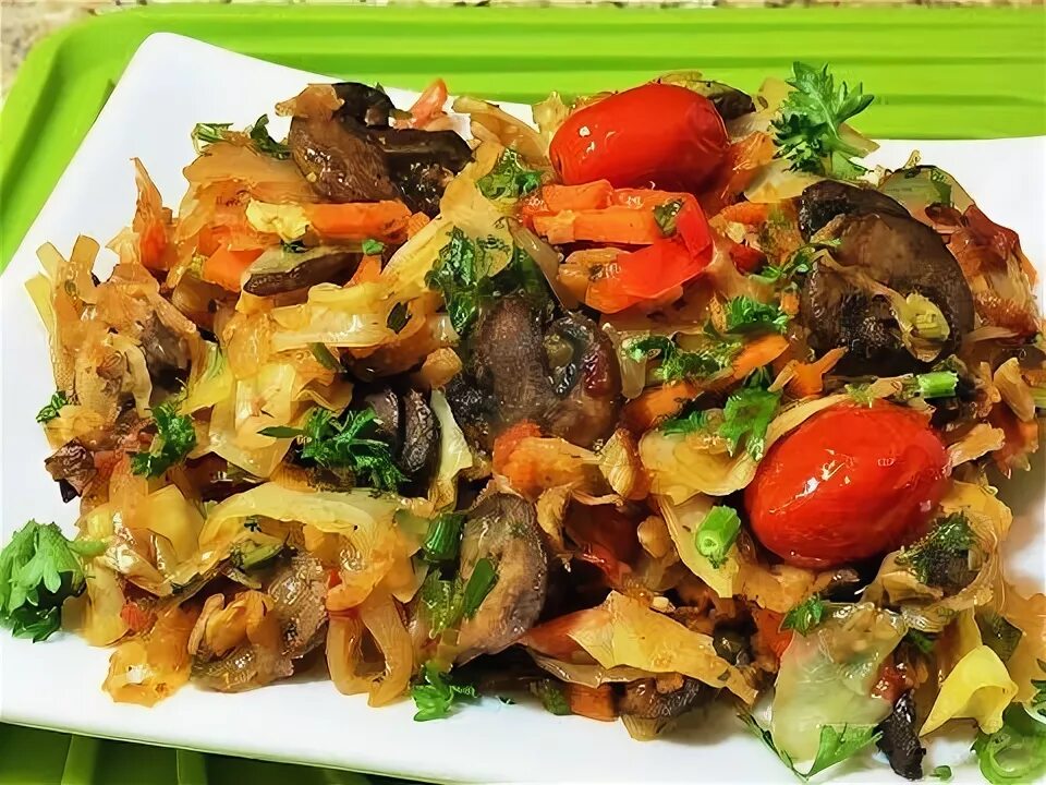 Овощи с грибами рецепты с фото Грибы готовим дома