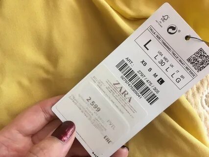 Zara бирка