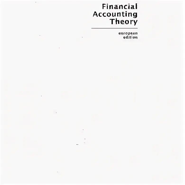 Accounting theory. Accounting theory