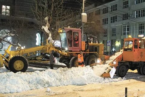 Уборка грейдером