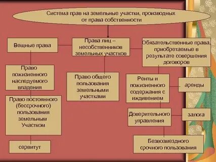 Земельные участки принадлежащие на праве собственности