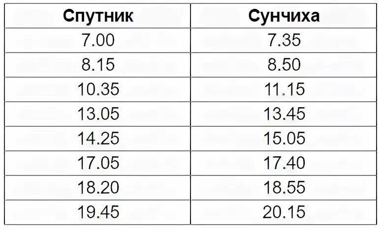 Киров костино расписание