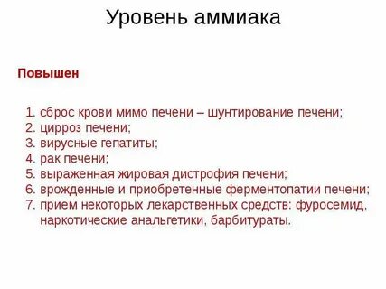 Анализ на аммиак