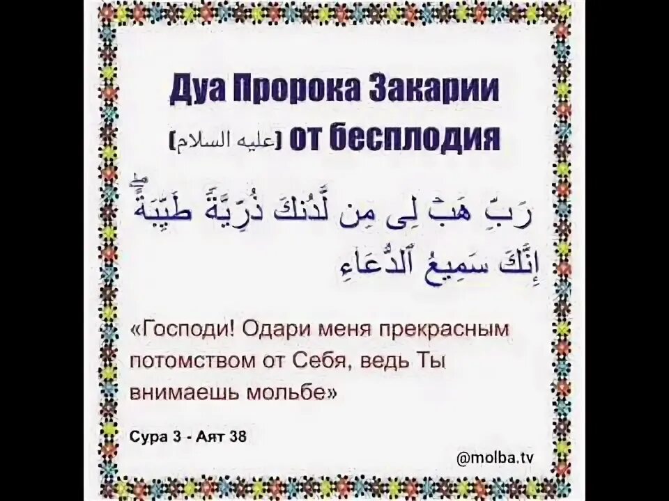 Дуа чтобы родила