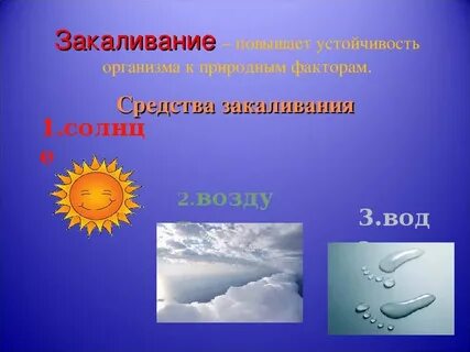 Пословицы солнце воздух и вода