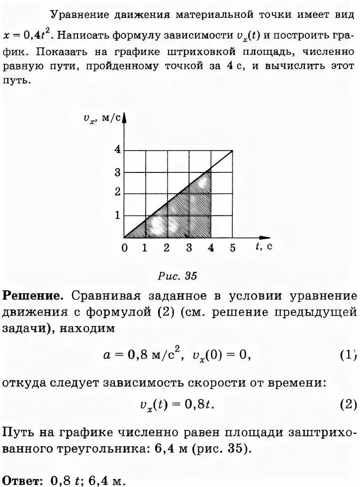 Момент времени движения материальной точки