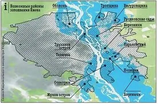 Зона затопления. Зона затопления Камской ГЭС. Карта затопления при прорыве Рыбинского водохранилища. Киевская дамба карта затопления.