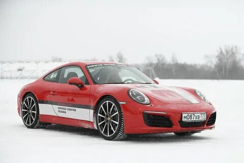 Porsche driving