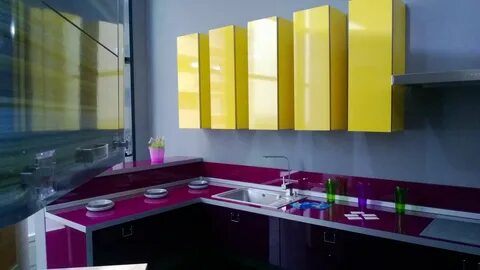 Кухня ярких цветов