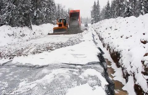 Строительство зимних дорог