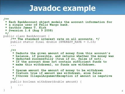 Java doc