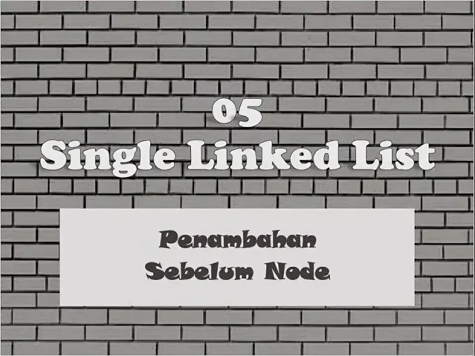 Single list