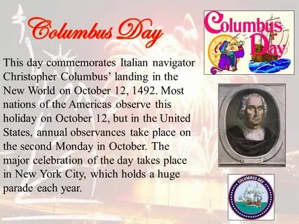 Columbus day porn.