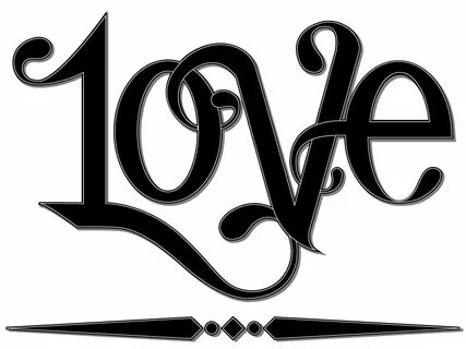 Love шрифт