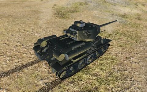 World of Tanks czech tier 7 T-34-100 into the wild picture.