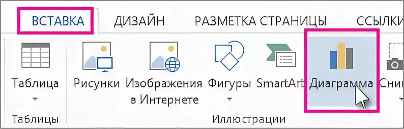 Выберите вставить