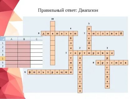 Совокупность ячеек