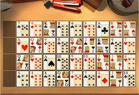 Играем в карты пасьянс коврик