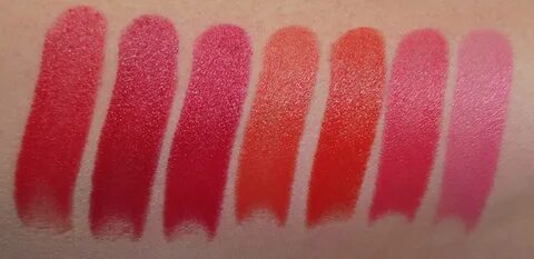 Mac liptensity swatches