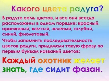 Как запомнить цвета