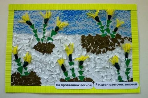 Коллективная работа первоцветы