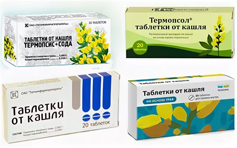Таблетки термопсиса от кашля