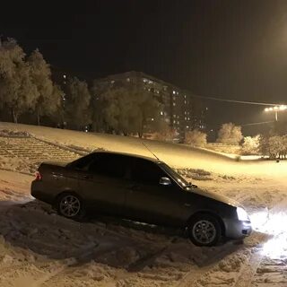 Приора зимой