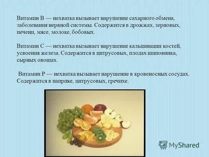 Нарушения обмена витаминов